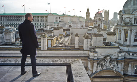 James Bond looking out over London.