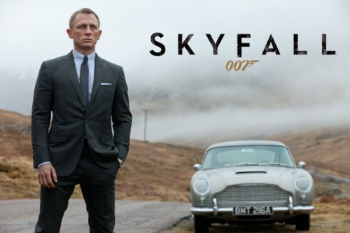 Daniel Craig as 007 in the Scottish Highlands.
